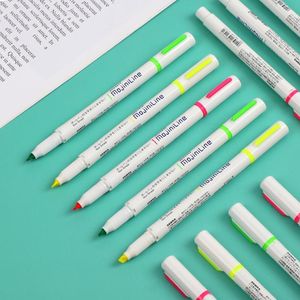 Highlighters 1pc japan brevpapper zebra mojinilin highlighter markör fluorescerande penna skrivning är inte bläckmark jounal levererar kawaii