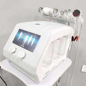 Yeni 8 In 1 Hidrofasiyal Makine Hidro Dermabrazyon Spa Yüz Peeling Bio RF Ultrasonik Cilt Bakımı Nano Oksijen Sprey Su mikrodermabrazyon gözenek temizliği