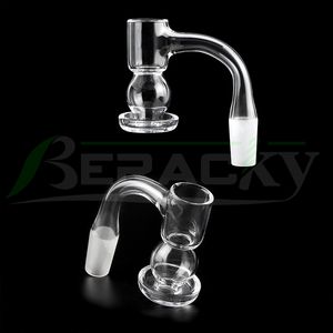 Beracky Fully Welded Smoking Beveled Edge Terp Slurper Quartz Banger With Ball Bucket 45*90 Seamless Slurpers Nails For Glass Water Pipes Dab Oil Rigs