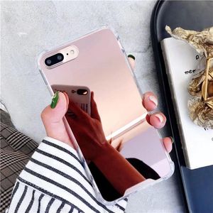 Przypadki telefoniczne Mirror Case for Samsung Galaxy S10 Cute Soft TPU Wstrząsowe Osłona do odporna na wstrząsy 9 8 S9 S9 S9 S9E Plus