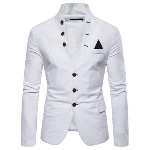 Męskie Garnitury Blazers Marka Kreatywny Osobowość Moda Biznes Casual White Suit Man Wedding Men Blazer Mens Kurtka