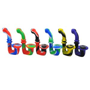 Smoking Pipe Bong Oil Rigs Bong Tobacco 4.92 Inch Silicone Portable Color Cigarette Tubes Dry Herb Mouth Tips Smoke tips Accessories Hand Pipes