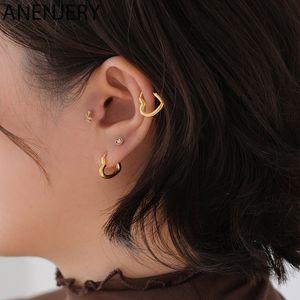 Simples bonito doce coração fivela brincos moda para mulheres círculo coração-em forma de piercing brinco jóias s-e1312