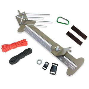 Outdoor Gadgets Monkey Fist Jig And Paracord Bracelet Maker Tool Kit Adjustable Metal Weaving DIY Craft 4" To 13"