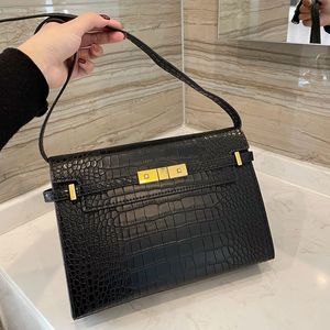 Crossbody väska damer baguette väska singel axelväska klassisk flap handväska äkta läder handväska affär plånbok handväska multi-ändamål