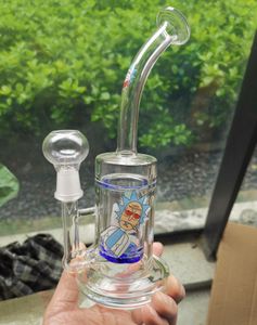 Super Vortex Glass Bong Dab Rig Tornado Ciclone Recycler Rigs Tubo Tubo de Água 14mm Complas De Petróleo Bondos