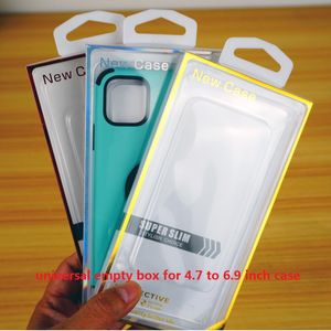 6.9inch 유니버셜 PVC 포장 상자 골드 스탬핑 소매 포장 아이폰 12 11 Pro XR XS Max Samsung Huawei 전화 케이스 1000pcs