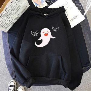 Anime Hoodie Män Streetwear Genshin Impact Pullover Hu Tao Sweatshirt Unisex Grafiska Topp Kläder Vår Harajuku Kvinnor 211103