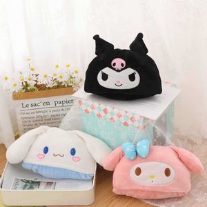 Cinnamoroll myMelody Kuromi Plush Cloak Lovely Anime Manteau Cartoon Nap Quilt Soft Flannel Blanket Children's Day Present 210724