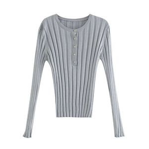 Slim Mulheres Bomba Malha De Malha Outono Moda Fashion Senhoras Elegante Knitwear Streetwear Meninas Pullovers Feminino Chique Tops 210527