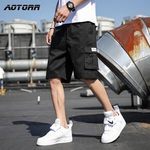 Harajuku повседневная мужская летняя мода грузовые мужские работы мужские спортивные короткие штаны высокого качества мужские шорты 210316