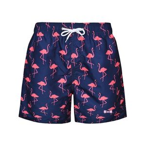 Männer Urlaub Shorts Sommer Herren Flamingo Board Surf Casual Strand Mesh Futter Liner Gym 210714