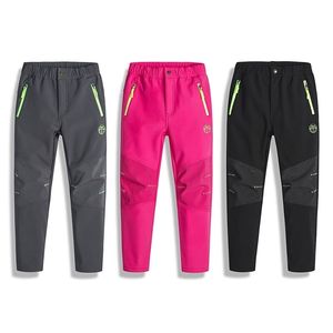 Pantaloni caldi da esterno per bambini Pantaloni in pile polare Pantaloni invernali da neve russi per bambini Pantaloni da sci antivento impermeabili per bambini 210303