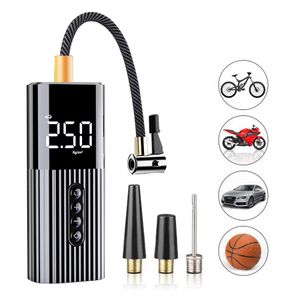 New Inflatable Mini Portable Compressor with LED Lighting Tyre Inflator 12V 150PSI Wire Air Pump for Car Bicycle balls