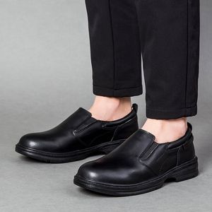 Высокое качество Бизнес повседневные мужские шеф-поварные туфли нескользкие водонепроницаемые маслопрооль рабочая обувь отель кухонные мужчины Безопасная обувь размером 39-44