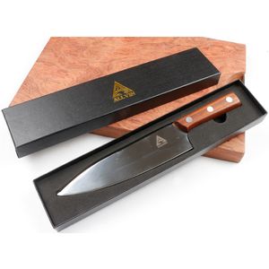 High Quality FULL TANG 8-inch Chef Knife Multipurpose Chinese Kitchen Knives 5Cr13Mov stainless steel Blade Vegetable and fruit knifes With Retail Box Package