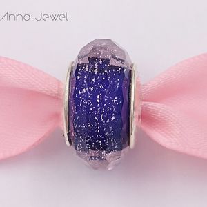 DIY charme pulseiras jóias pandora murano espaçador para pulseira fazendo pulseira roxo facetado vidro espaçador espaçador para mulheres presentes de aniversário homens festa de casamento 791663