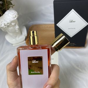 50ml Kilian Love Dont Be Shy Perfume Fragrância Não posso parar de te amar Harmonia de Bambu Harmonia de Bambu Homens Mulheres Colônia Eau De Parfum de longa duração Top Quality 1.7oz EDP