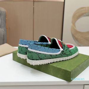 2021, the latest embroidered logo of designer shoes June women's fashion are comfortable and luxurious