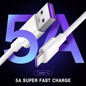 Тип C USB 1M 2M 6ft 5A Телефон быстрая зарядка кабель данных для передачи Android для заряда для Samsung S22 S20 S23 10 LG