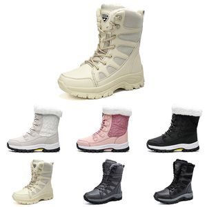 Mężczyźni Kobiety Buty Mody Designer Snow Winter Booties Pink Black Beige Mens Damskie Dziewczyny Futro Boot