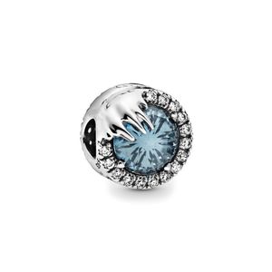 925 Sterling Silver Beads Freeze Crystal Charms Fit Original Pandora Bransoletki Kobiety DIY Jewelry Q0531