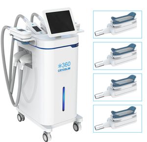 New arrival -14° 360° surrounding freeze CRYO cellulite reduce slimming 4 Handles Freezing Fat Cryolipolysis with blue light laser slimming beauty machine
