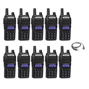 Walkie Talkie 10pcs Baofeng 8W UV-82 PLUS VHF / UHF Dual Band Portable CB Ham Station Amador Scanner Rádio Intercome