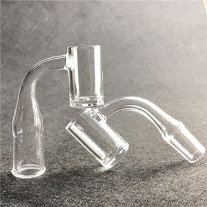 20mm 2mm Thick Quartz Domeless Banger Nail with Hookah 4mm Bottom 10mm 14mm 18mm Clear Joint Smoking Nails