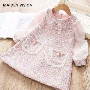 Infant Dress kids Spring dresses for girls autumn linen cotton Baby girls clothes 1-5 yrs Toddler girl birthday party Dress Q0716