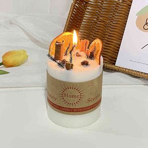 Candele per aromaterapia con cera di soia senza fumo, profumate con fiori secchi naturali, con supporto in vetro, decorazione per la casa, regalo di compleanno