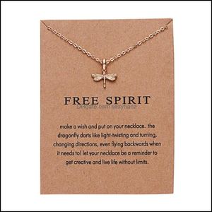 Pendant Necklaces & Pendants Jewelry Women Bohemia Simple Clavicle Chain Necklace Butterfly Dragoy Elephant Circle Fashion Chic Wholesale