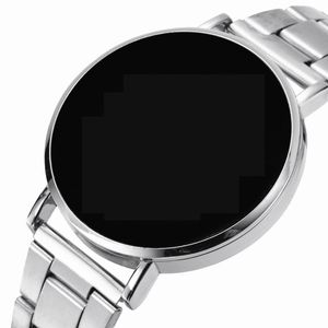 Wristwatches Fashion Sports Digital Watch Men Women Watches Green Light LED Electronic Female Clock Adjustable Stainless Steel Link Bracelet