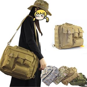 Borse da esterno Borsa sportiva da spalla da uomo Borsa da viaggio Molle Zaino per computer portatile Mochila Messenger tattico militare