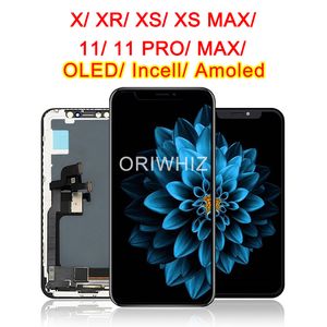 Displayskärm för iPhone 11 Pro LCD -skärm OLED 12 XR XS Max TFT 11Pro Max med 3D Touch Display Digitizer Assembly Replacement