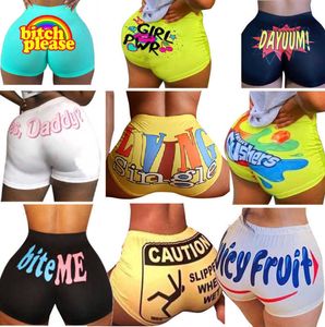 Desinger Women Shorts Letter Printed Sexy Fashion Sports Booty Shorts Mini Yoga Pants Sexy Workout Clothes DHL 835