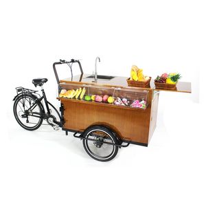 Üç Tekerlekler Pedalı veya Elektrikli Mobil Gıda Sepeti Kargo Bisiklet Yetişkin Avrupa Üç Tekerlekli Bisiklet