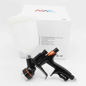 Arma de spray de nve 1.3mm pistola de ar de ar de aço inoxidável / tinta à base de água / pulverizador de pintura de verniz / pistola de pintura / ferramentas de ar 210719