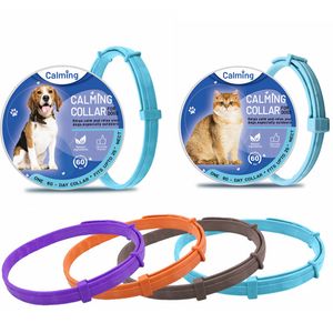 Calming Collar for Cats Dog - Waterproof Calm Collars Adjustable Reduces Relieve Anxiety Keep Pet Lasting Natural Calms to Small Medium Large Dogs Cat B18