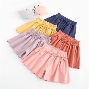 Summer Girl's Trousers Skirt Cotton Shorts Children's Clothing Beach 210723