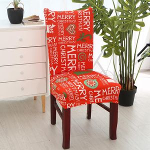 Chair Covers Spandex Polyester Fabric Christmas Fashion Printing Universal Size Big Elastic Seat Office Wingback Cover