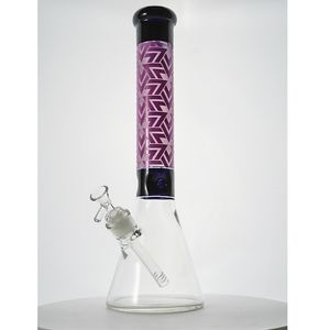 18mm Femmina Diffusa Downstem Tubo Dritto 16 Pollici Narghilè Trasparente Beraker Vetro Bong Tubo Tubo Acqua Con Ciotola Olio Dab Rig WH001