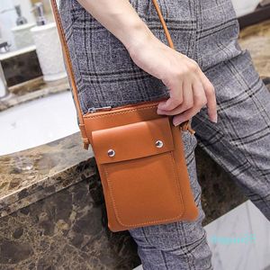 Çok fonksiyonlu küçük omuz çantası ile kadınlar için kart cep telefonu cep pu deri bayanlar crossbody çanta kadın messenger çanta