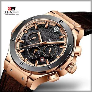 Arrival tevise wiese moon and stars men mechanical watch straps waterproof watches
