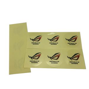 Anpassad Genomskinlig Cirkel Tryckt Lim Logo Klistermärke Label Sheet Packing Clear Vattentäta Färgklistermärkear Etiketter