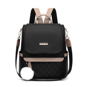 Color Solid Fashion Women Mochila Shopping Backpack Anti-Theft Travel Bag Teenagers School Bags Kawaii Bookbag Bolsa Feminina 202211