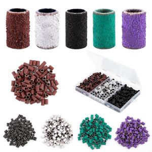 Nail Art Equipment 80#120#180# Sanding Bands For Electric Machine Drill Bits Gel Polish Remover Tools Accessories Remove