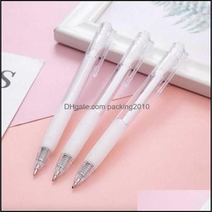Pens Supplies Business & Industrialtransparent Gel 0.5Mm Black Refill Ballpoint Pen For Kids School Office Stationery Supplier Student Writi