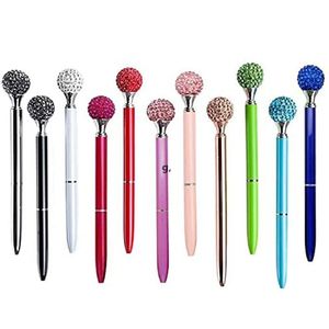 Bling Diamond Ball Ballpoint Pen for Women Grils Student Wedding Bridal Decor Office Supplies Multicolor RRE12515