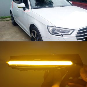 2PCS Auto Dynamic LED för AUDI A3 S3 8V RS3 2013 2014 2015 2016 2017 2019 2020 Vrid signallampa Spegelindikatorlampa